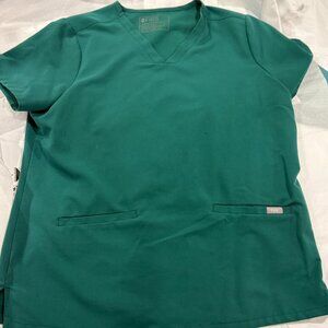 Figs Technical Collection Scrub Set Hunter Green Large